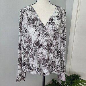 HALOGEN wrap blouse size 1